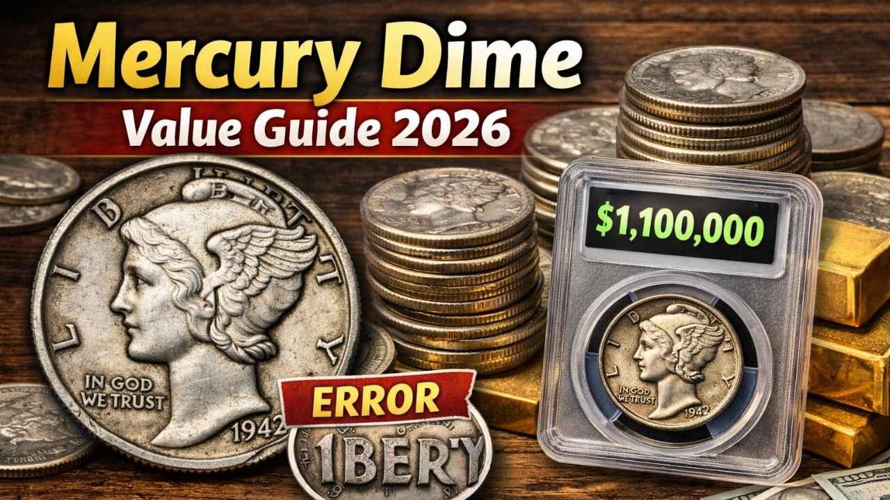 Mercury Dime Value Guide 2026: Rare Errors, Prices & the $1.1M Coin