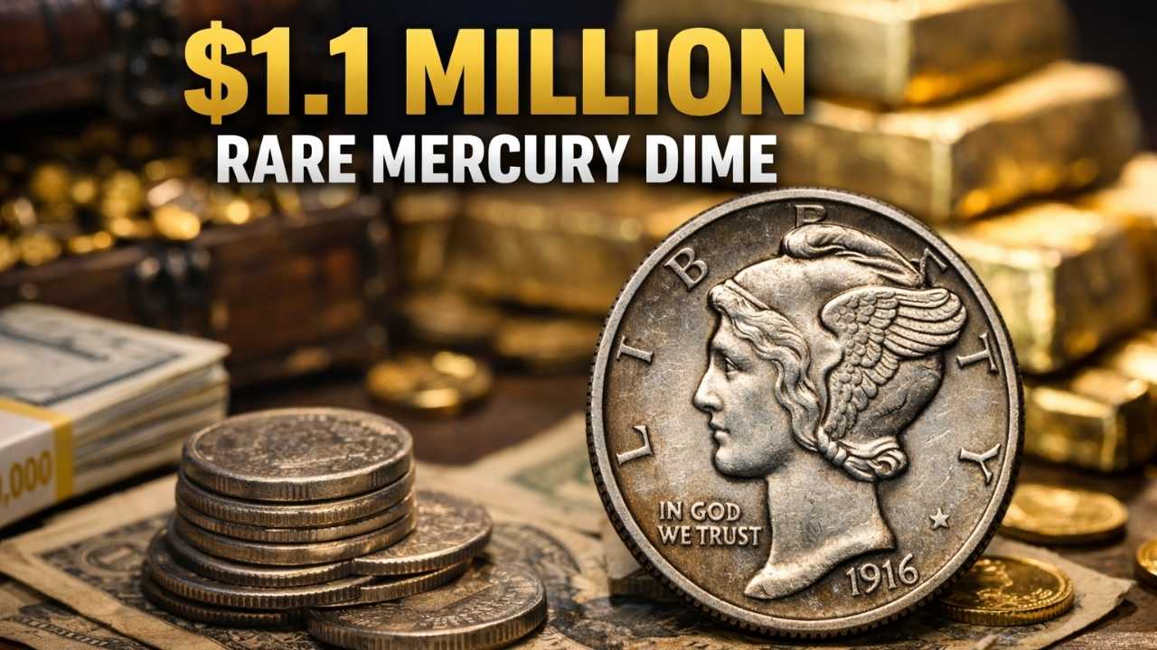 $1.1 Million Rare Mercury Dime – 109 Year Old Coin Becomes Million Dollar Treasure