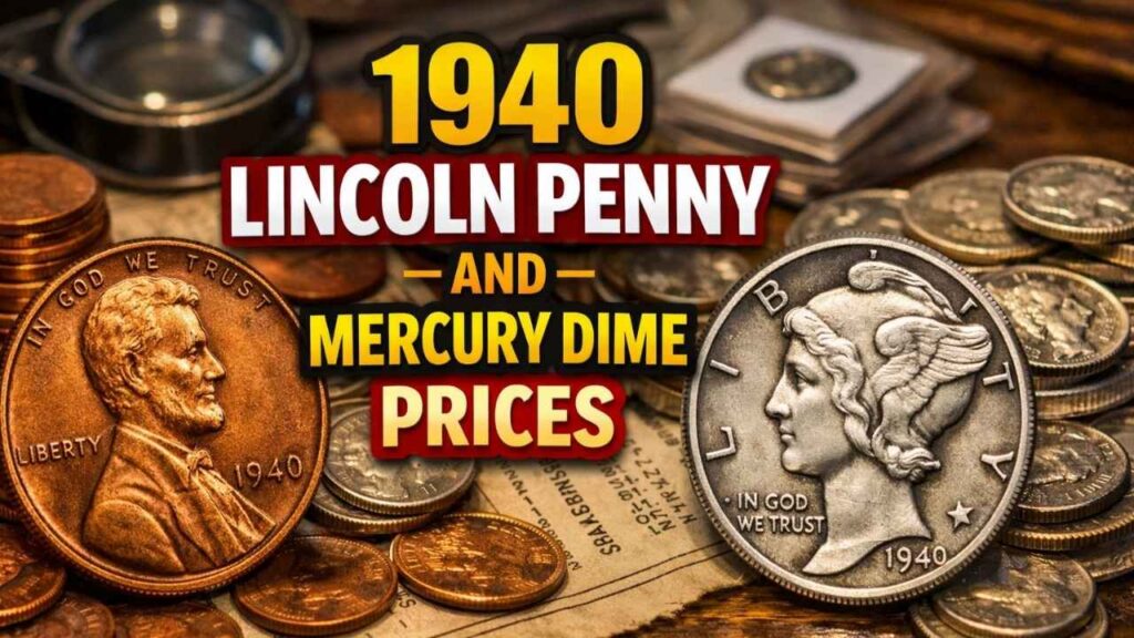 1940 Lincoln Penny and Mercury Dime Prices 2026 | WWII Rare Coin Value Guide